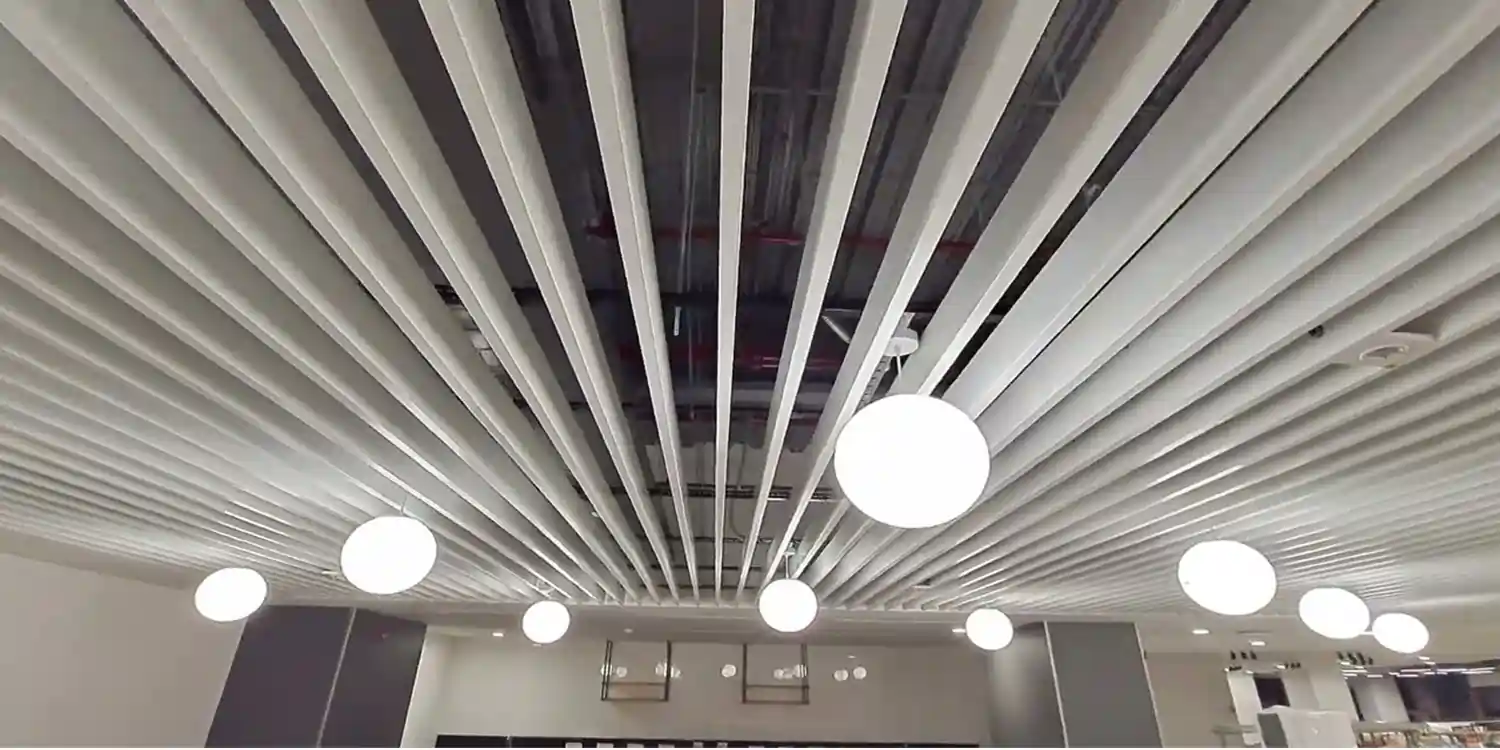 ms Baffle Ceiling open office