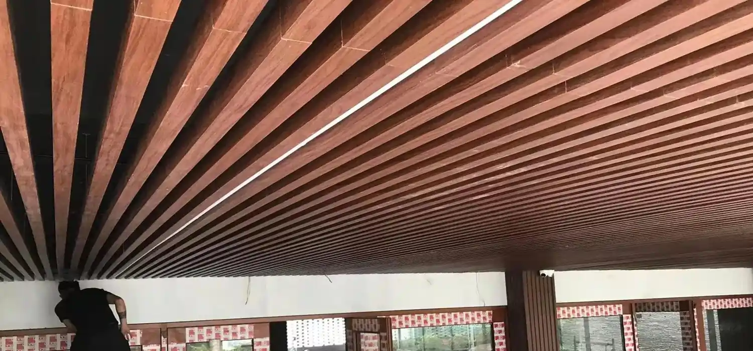 wpc baffle ceiling
